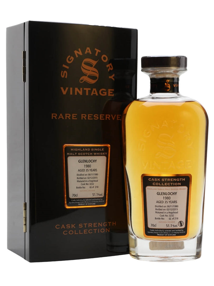 Glenlochy 1980 35 Year Old Rare Reserve Signatory Highland Single Malt Scotch Whisky