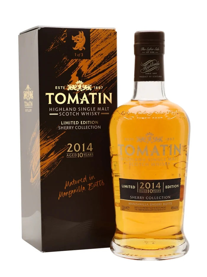 Tomatin 2014 10 Year Old Manzanilla Edition Highland Single Malt Scotch Whisky